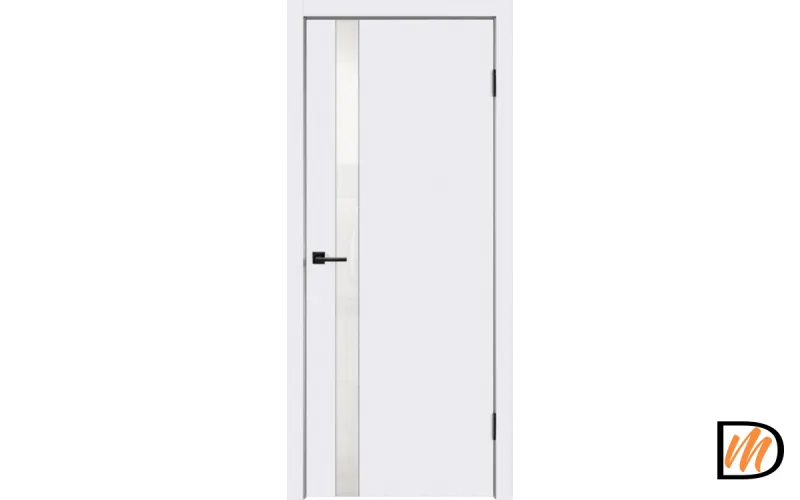 Дверное полотно Эмаль SCANDI 1 Z1 800х2000 цвет Белый стекло Лакобель белое Левое/Правое VD1000401