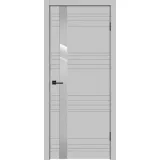 Дверное полотно Эмаль SCANDI N Z1 700х2000 цвет Светло-серый стекло Лакобель светло-серый Левое/Правое VD1001225
