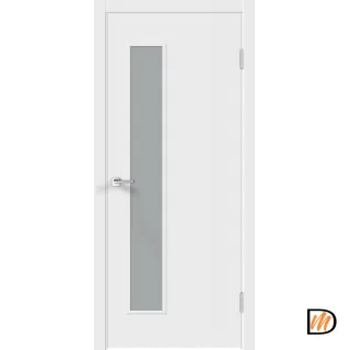 Дверное полотно Эмаль Flat L3 600х2000 цвет Белый стекло Мателюкс Левое/Правое VD1003377