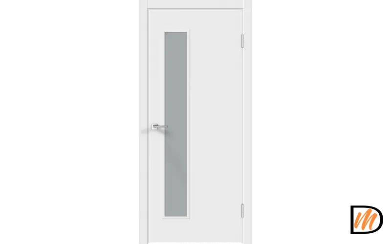 Дверное полотно Эмаль Flat L3 900х2000 цвет Белый стекло Мателюкс Левое/Правое VD1003379