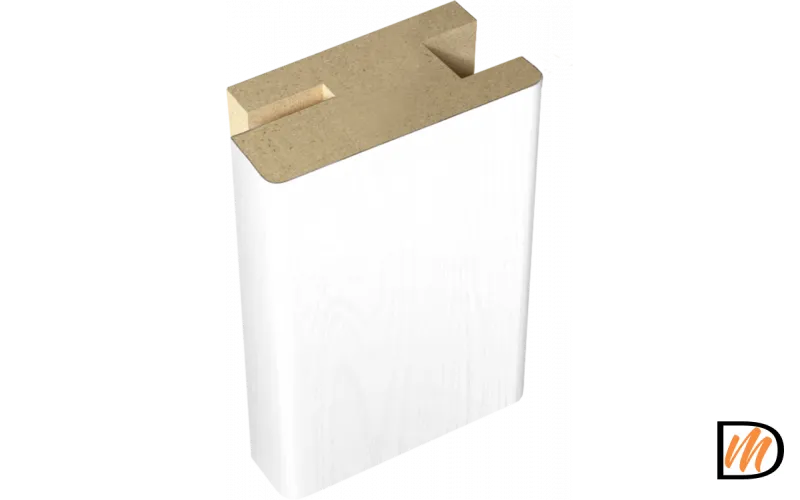 Профиль стыковочный добор-наличник SoftTouch цвет Ясень белый структурный 50х24х2400  VD1020075