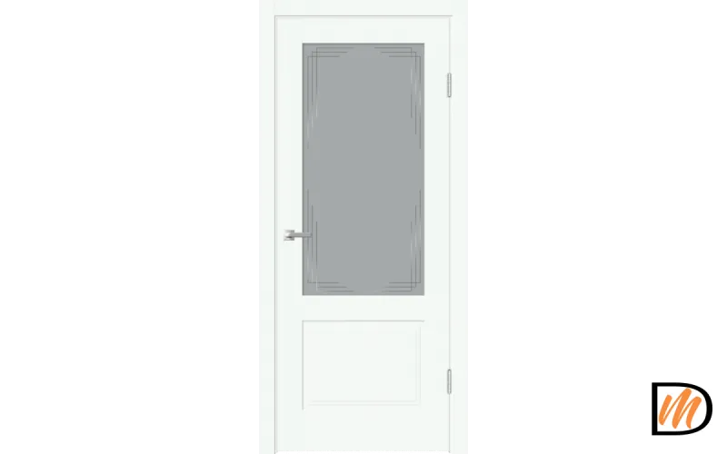 Дверное полотно EMALUX ALTO 22 2V 900х2000 цвет Эльбрус стекло Грани Мателюкс Левое/Правое VD1290253