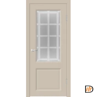 Дверное полотно EMALUX ALTO 21 2V 800х2000 цвет Кварцит стекло Английская Решетка Левое/Правое VD1290529