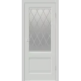 Дверное полотно EMALUX ALTO 2V 700х2000 цвет Доломит стекло РОМБ светлый Левое/Правое VD1291434