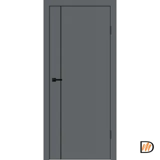 Дверное полотно EMALUX TECHNO BLACK MV1 800х2000 цвет Вулкан Левое/Правое VD1300343