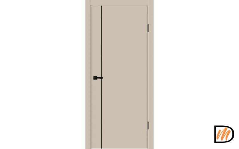 Дверное полотно EMALUX TECHNO BLACK MV1 800х2000 цвет Кварцит Левое/Правое VD1300351