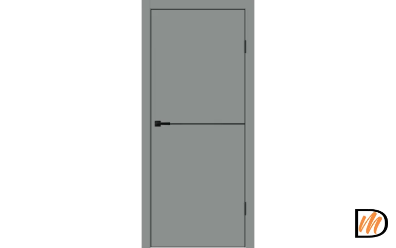 Дверное полотно EMALUX Galant FH1 700х2000 цвет Серый Агат Левое/Правое VD1301030