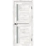 Дверное полотно Экошпон DUPLEX 3 600х2000 цвет Ель альпийская стекло Мателюкс Левое/Правое VD160426