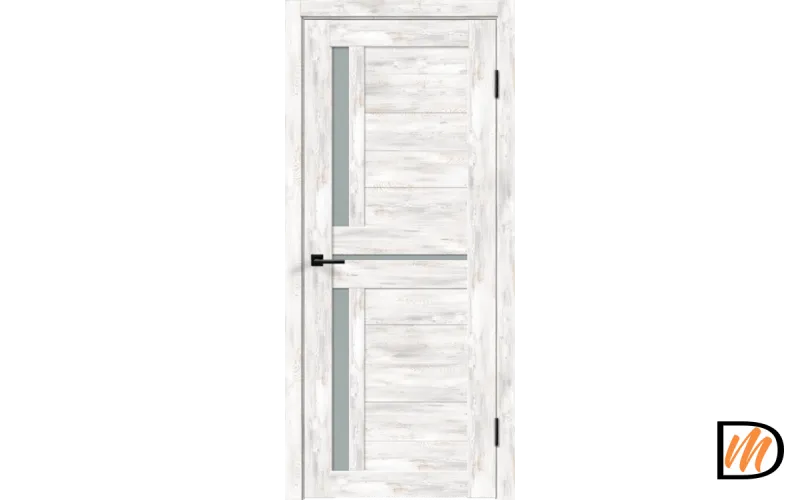 Дверное полотно Экошпон DUPLEX 3 600х2000 цвет Ель альпийская стекло Мателюкс Левое/Правое VD160426