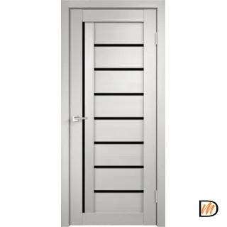 Дверное полотно 3D FLEX UNICA 3 700х2000 цвет Белый стекло Лакобель черное Левое/Правое VD500617