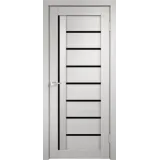 Дверное полотно 3D FLEX UNICA 3 800х2000 цвет Белый стекло Лакобель черное Левое/Правое VD500619