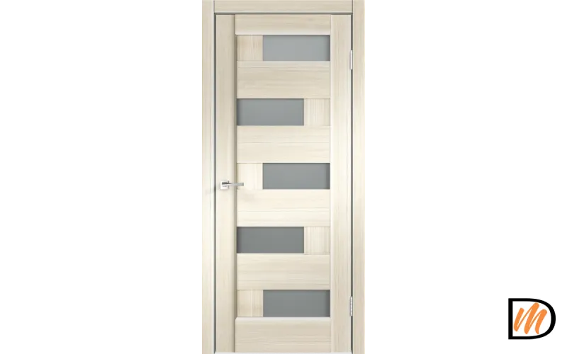 Дверное полотно Экошпон PREMIER 5 900х2000 цвет Ясень Японский стекло Мателюкс Левое/Правое VD800108
