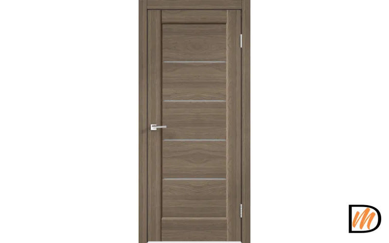 Дверное полотно Экошпон PREMIER 1 800х2000 цвет Ильм Европейский стекло Мателюкс Левое/Правое VD800115