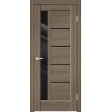 Дверное полотно Экошпон PREMIER 3 900х2000 цвет Ильм Европейский стекло Лакобель черное Левое/Правое VD800156