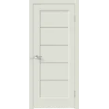Дверное полотно Экошпон PREMIER 1 600х2000 цвет Светло-серый Эмалит стекло Мателюкс Левое/Правое VD805024