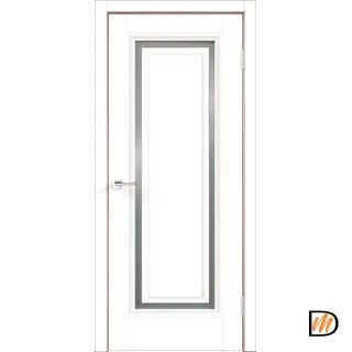Дверное полотно Экошпон FLY 4 600х2000 цвет Белый Эмалит Левое/Правое VD811180