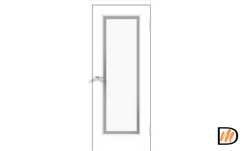 Дверное полотно Экошпон FLY 61 800х2000 цвет Белый Эмалит Левое/Правое VD811238