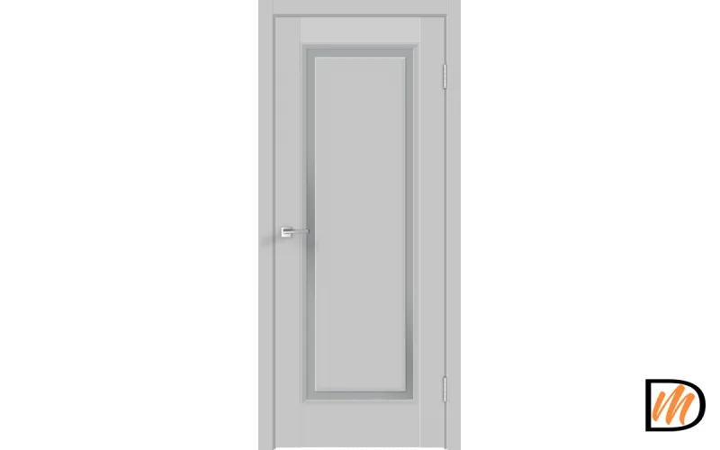 Дверное полотно Экошпон FLY 61 600х2000 цвет Серый Эмалит Левое/Правое VD811240