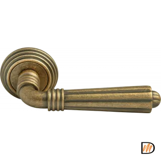 Ручка дверная RAP-CLASSIC-L 5 бронза старая матовая  MSK-9011228