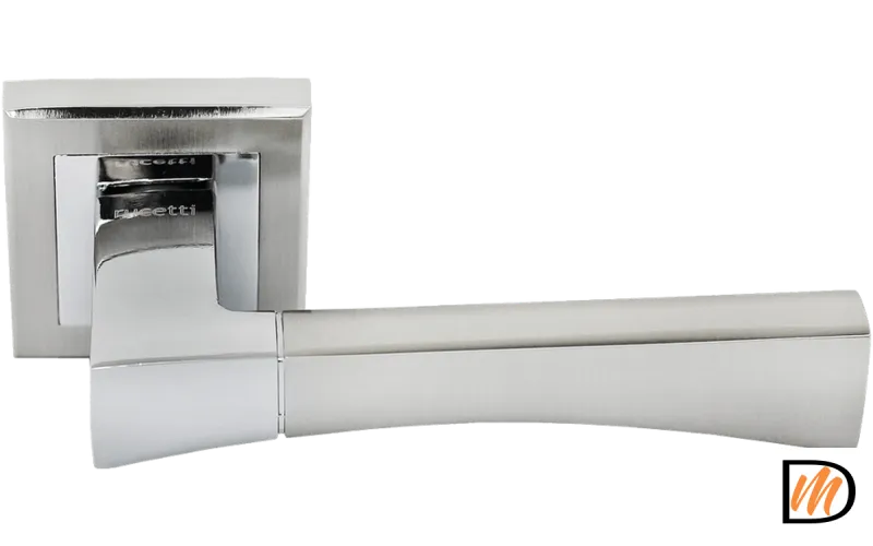 Ручка дверная RAP 12 никель белый/хром  MSK-9010409