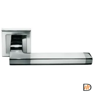 Ручка дверная "Pants" MH-35 бел. никель/черн. никель  MSK-9010559