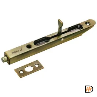 Шпингалет торцевой, скругленный OL160 бронза античная  MSK-9010641