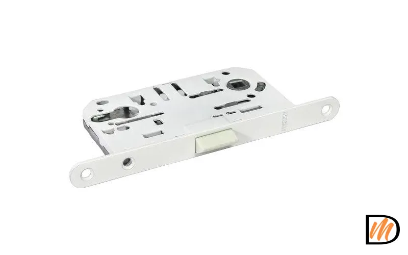 Защелка бесшумная под цилиндр 1885P белый  MSK-9012551