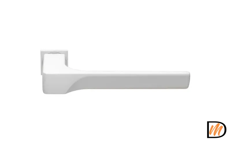 Ручка дверная FIORD-SM с невидимой квадратной розеткой белый  MSK-9012892