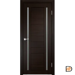 Дверное полотно Экошпон DUPLEX 2 600х2000 цвет Венге стекло Мателюкс Левое/Правое VD010218