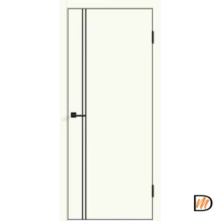 Дверное полотно Экошпон Galant M2 800х2000 цвет Молочный Эмалит Левое/Правое VD023417