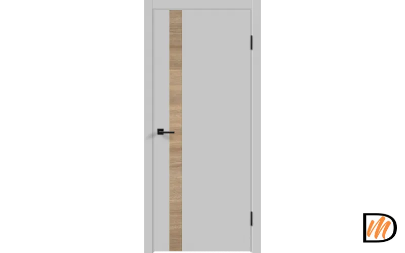 Дверное полотно Экошпон Galant DUO 4 800х2000 цвет Светло-серый Эмалит Левое/Правое VD023425