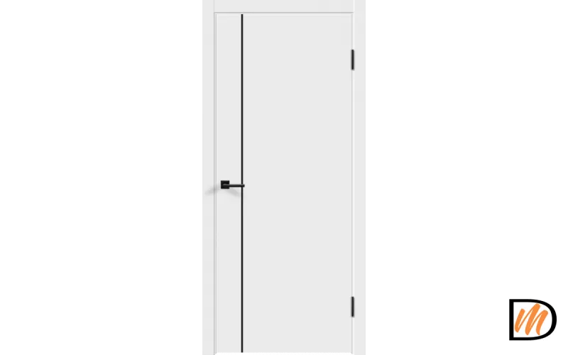 Дверное полотно Экошпон Galant M1 700х2000 цвет Белый Эмалит Левое/Правое VD023699