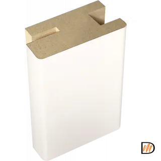 Профиль стыковочный добор-наличник Экошпон цвет Белый Эмалит 50х24х2400  VD063443