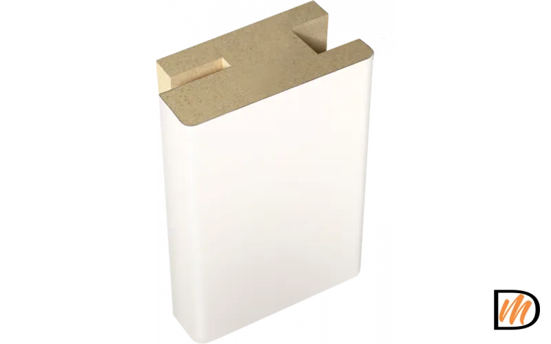 Профиль стыковочный добор-наличник Экошпон цвет Белый Эмалит 50х24х2400  VD063443