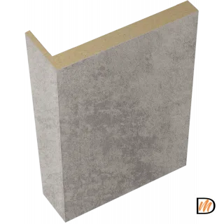 Наличник телескопический L 8мм Экошпон цвет Муар светло-серый 100х25х2440  VD064300