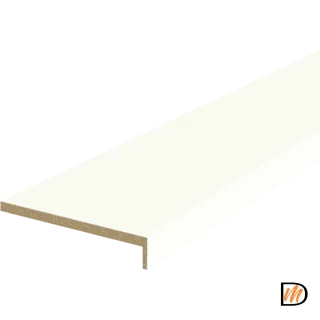 Наличник телескопический L 8мм Экошпон цвет Молочный Эмалит 100х25х2440  VD067083