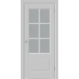 Дверное полотно Эмаль SCANDI 32V 600х2000 цвет Светло-серый стекло Мателюкс Левое/Правое VD1005470