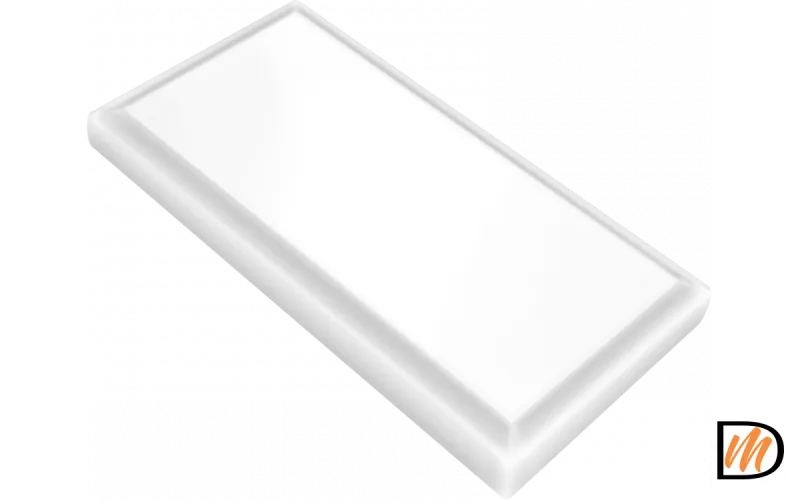 декор квадрат Эмаль цвет Белый 80х 160х16  VD1010016