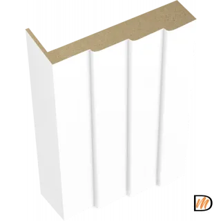 Наличник фигурный Эмаль цвет Белый 80х35х2440  VD1010322