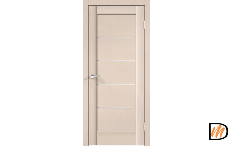 Дверное полотно SoftTouch SoftTouch PREMIER 1 700х2000 цвет Ясень капучино структурный стекло Лакобель белое Левое/Правое VD1035513