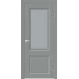 Дверное полотно EMALUX ALTO 21 2V 700х2000 цвет Серый Агат стекло Мателюкс, контур №1 Левое/Правое VD1291369