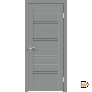 Дверное полотно EMALUX XLINE 4 700х2000 цвет Серый Агат стекло Мателюкс Графит Левое/Правое VD1292783