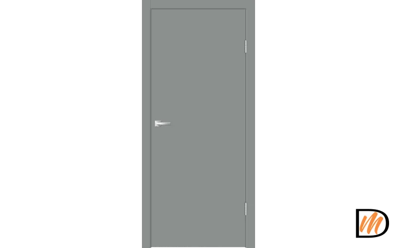 Дверное полотно EMALUX Galant глухое 800х2000 цвет Серый Агат Левое/Правое VD1300019