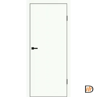 Дверное полотно EMALUX Galant глухое 600х2000 цвет Белый Опал Левое/Правое VD1300021