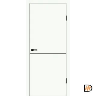 Дверное полотно EMALUX TECHNO BLACK H1 800х2000 цвет Белый Опал Левое/Правое VD1300267