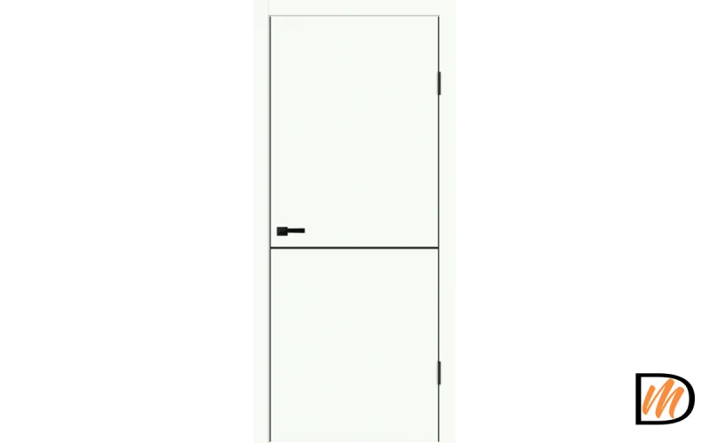 Дверное полотно EMALUX TECHNO BLACK H1 900х2000 цвет Белый Опал Левое/Правое VD1300268