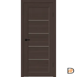 Дверное полотно SOFTWOOD STYLE 1 со стеклом 600х2000 цвет Орех американский шоколад стекло Мателюкс Левое/Правое VD162418