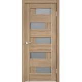 Дверное полотно Экошпон PREMIER 5 700х2000 цвет Дуб Европейский стекло Мателюкс Левое/Правое VD800126