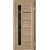 Дверное полотно Экошпон PREMIER 3 700х2000 цвет Дуб Европейский стекло Лакобель черное Левое/Правое VD800158