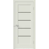 Дверное полотно Экошпон PREMIER 1 800х2000 цвет Светло-серый Эмалит стекло Лакобель черное Левое/Правое VD805312